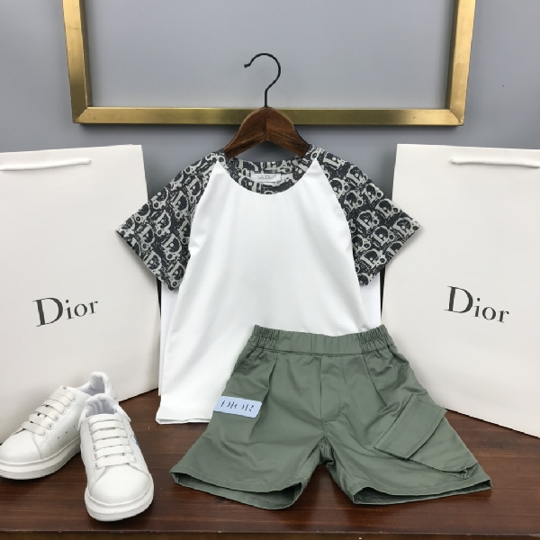 Replica Dior 2022 Children's T-shirt and Shorts Set