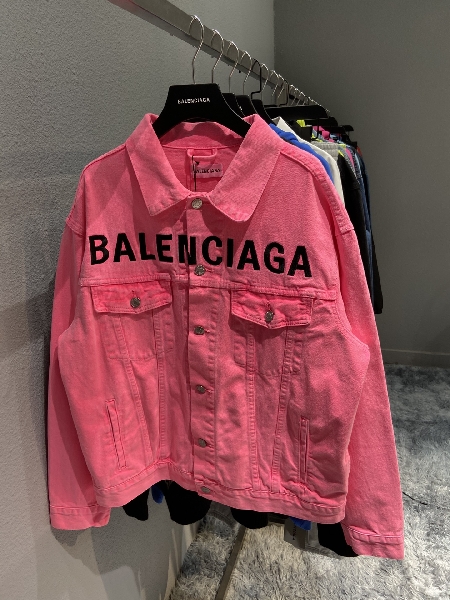 Replica Balenciaga Jacket Large Fit in Pink