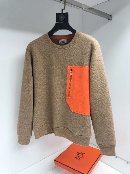 Replica Hermes Sweatshirt H for male in Brown