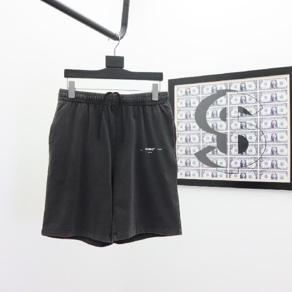 Replica Off-White Shorts Logo SweatPantss in Black