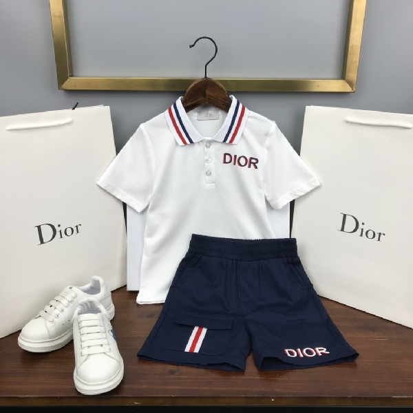 Replica Dior 2022 Children's T-shirt and Shorts Set