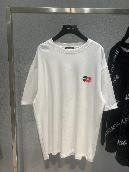 Replica Balenciaga T-Shirt Printed in White