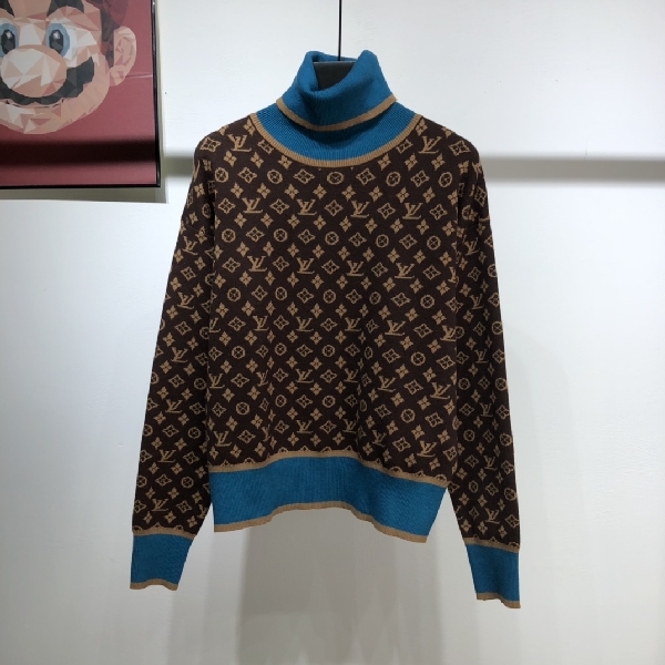 Replica Louis Vuitton Sweatshirt Damier Jacquard in Brown