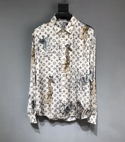 Replica LOUIS VUITTON 2022ss fashion shirt in blue