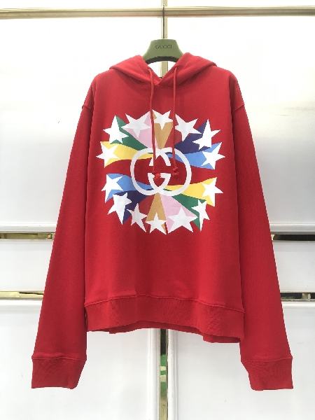 Replica Gucci Hoodie Interlocking G star burst cotton