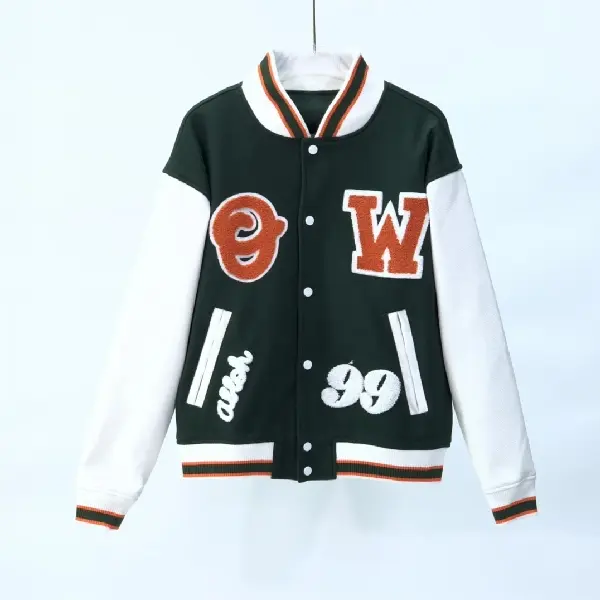 Replica Off-White 2022AW New Varsity Jacket in green