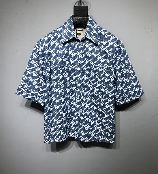 Replica FENDI 2022ss fashion shirt in blue