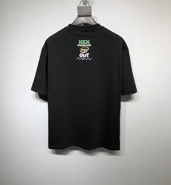 Replica BALENCIAGA 2022SS fashion T-shirt in black