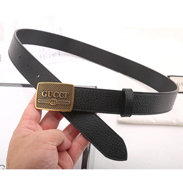 Replica Green Leather GucciGold Buckle Belt ASS02422