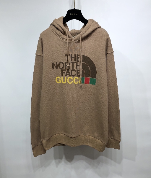 Replica Gucci & The North Face Hoodie Cotton in Brown