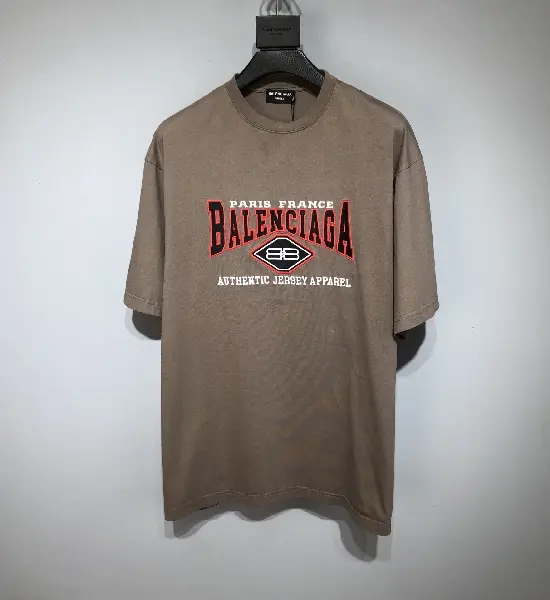 Replica BALENCIAGA 2022SS new arrival T-shirt in brown