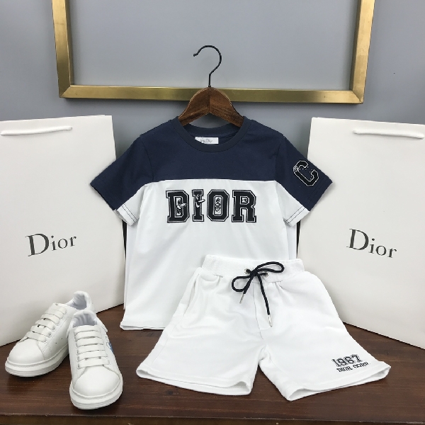 Replica Dior 2022 Children's T-shirt and Shorts Set