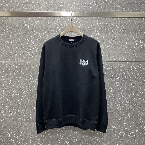 Replica Dior Sweatshirt Oversized Cotton in Black