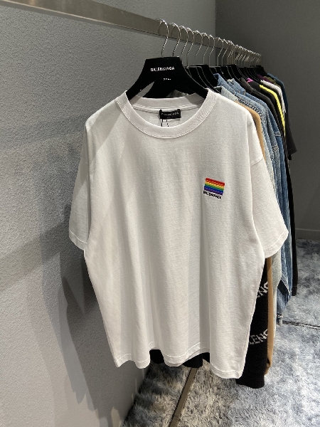 Replica Balenciaga T-Shirt LGBTQ Boxy in White