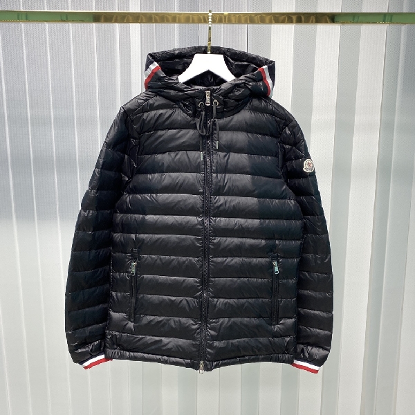 Replica Moncler Down Jacket White Duck Down in Black