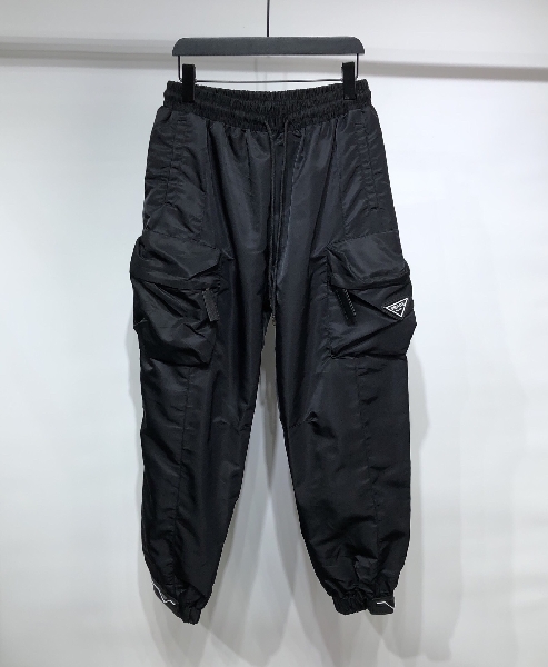 Replica Prada Pants Re-Nylon in Black