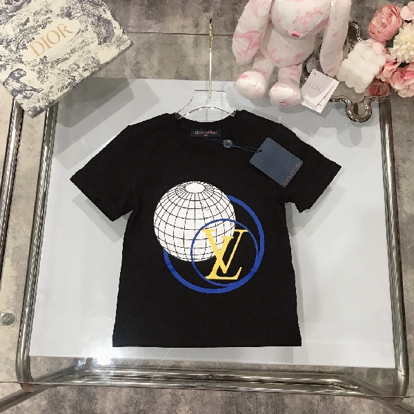 Replica LV New Letter Printing Children's T-shirt