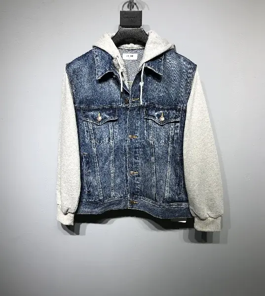 Replica CELINE 2022 Denim jacket in blue&white