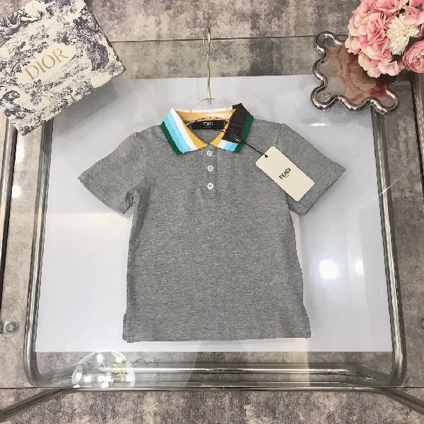 Replica Fendi 2022 New Children Polo Shirt