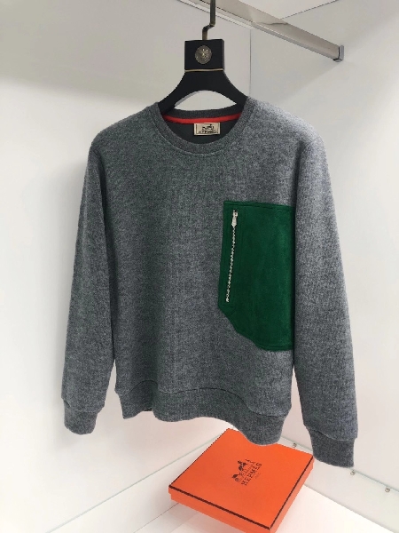 Replica Hermes Sweatshirt H for male in Gray