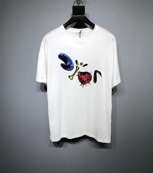 Replica Dior CD 2022 MrkimJones&PeterDiog abstract logo T-shirt