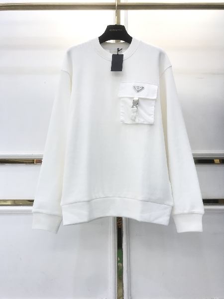 Replica Prada Sweatershirt Oversized cotton jersey logo