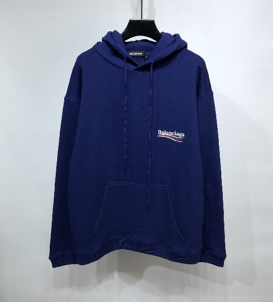 Replica Balenciaga Hoodie Logo Medium Fit in White