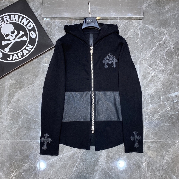 Replica Chrome Hearts Jacket Malibu Exclusive Zip in Black