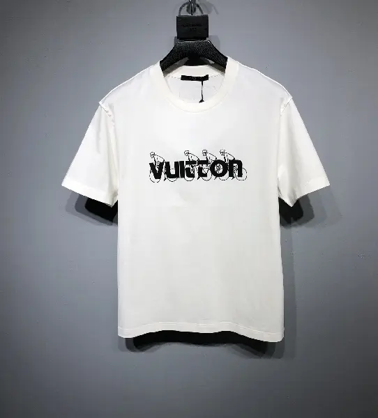 Replica Louis Vuitton 2022 Letter Printing T-shirt