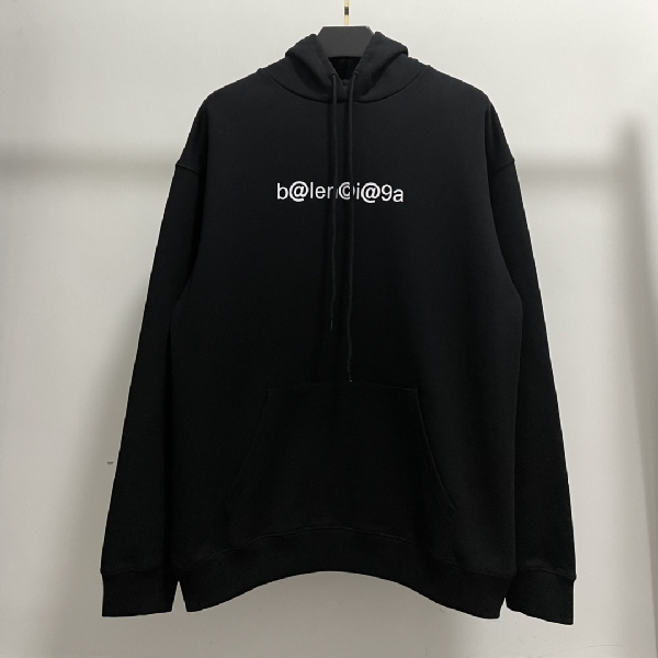 Replica Balenciaga Hoodie New Copyright in Black