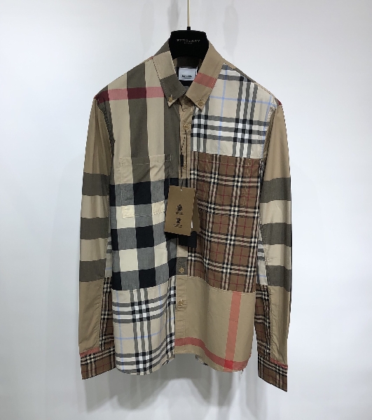 Replica Burberry Shirt Check Cotton Poplin