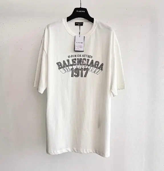 Replica BALENCIAGA 2022SS fashion T-shirt in white