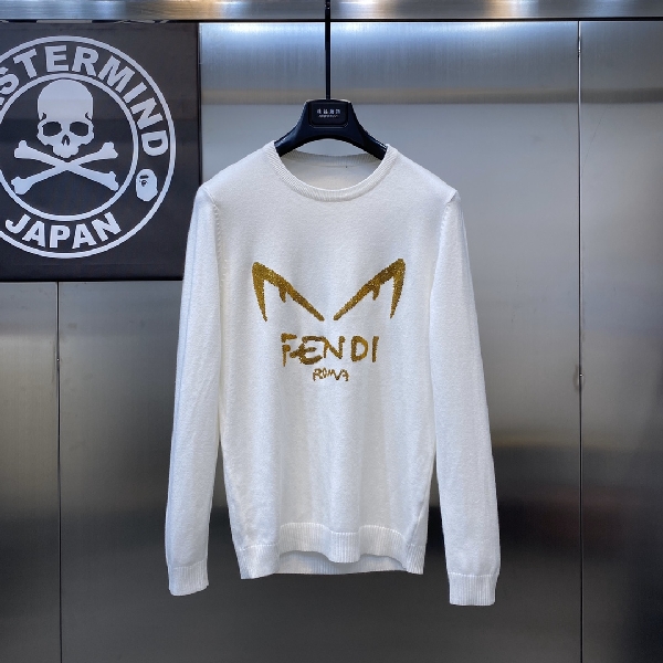 Replica Fendi Sweatshirt Cotton in White