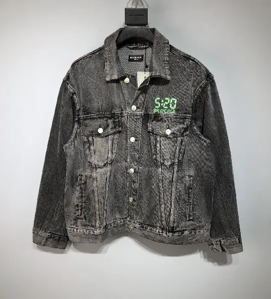 Replica BALENCIAGA 2022SS Denim jacket in black