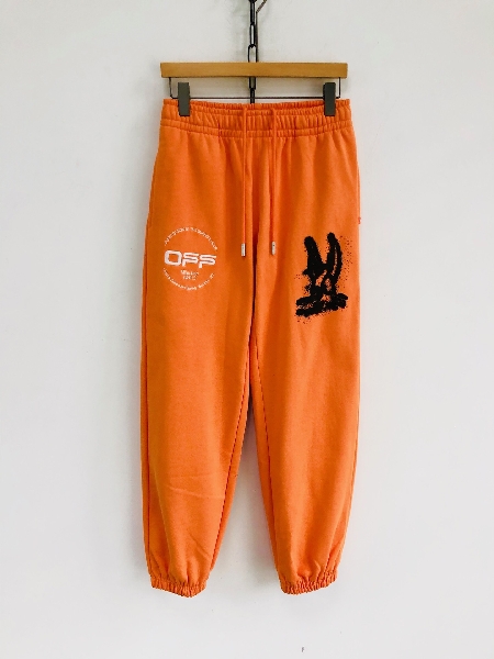 Replica Off-White Pants Cotton in Orange