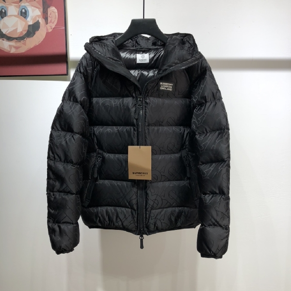 Replica Burberry Down Jacket Check Recycled Polyester