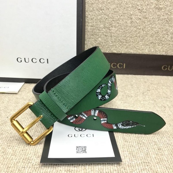 Replica Gucci Brown leather Gold buckle belt ASS02364