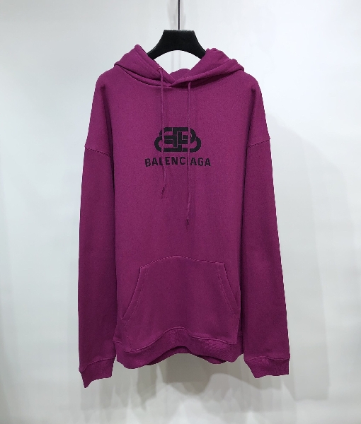 Replica Balenciaga Hoodie BB Pixel Medium Fit in Purple