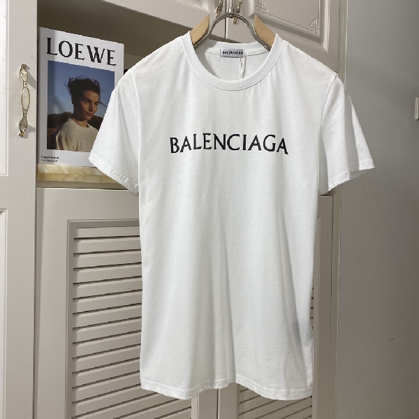 Replica Balenciaga T-Shirt Big Logo in White