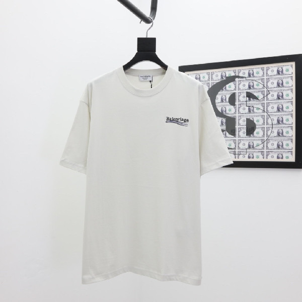 Replica Balenciaga T-Shirt Political Campaign in White