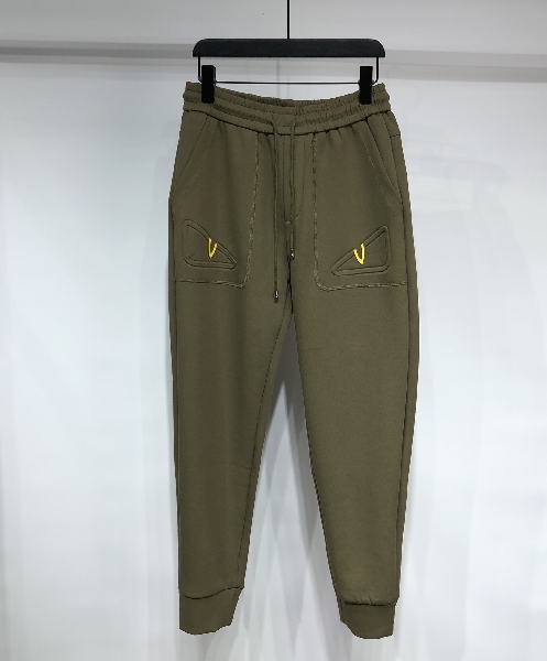 Replica Fendi Pants Cotton in Green