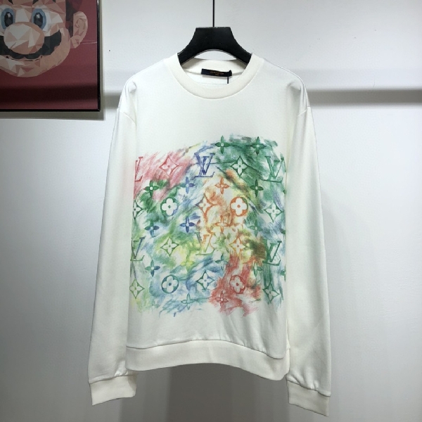 Replica Louis Vuitton Sweatshirt Print in White