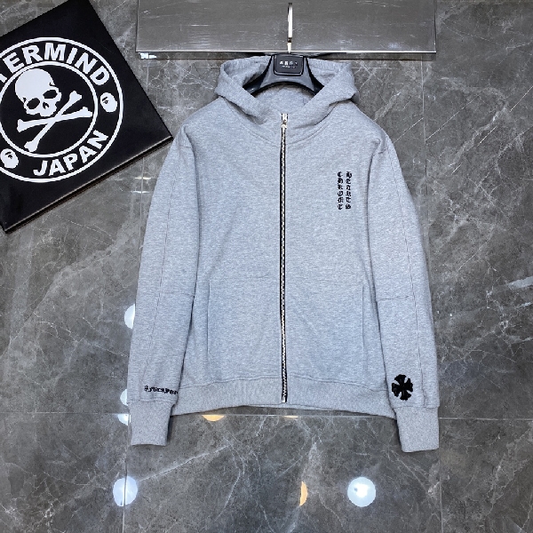 Replica Chrome Hearts Jacket Malibu Exclusive Zip in Gray