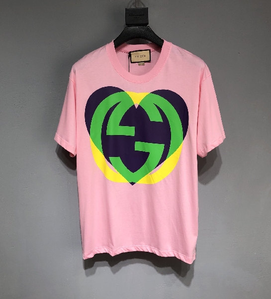 Replica Gucci 2022SS double G heart T-shirt