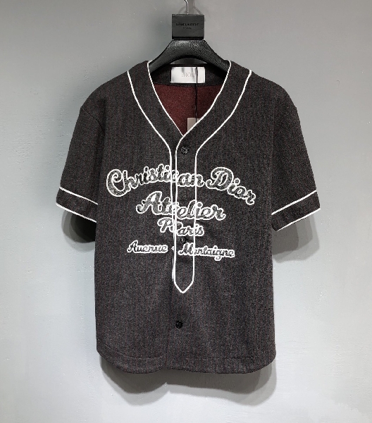 Replica DIOR 2022SS Baseball knitting button T-shirt