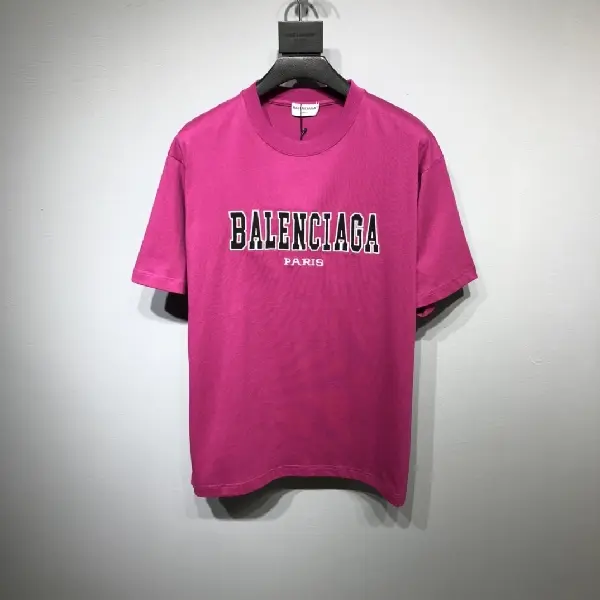 Replica BALENCIAGA 2022SS fashion T-shirt in rose red