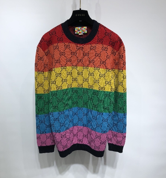 Replica Gucci Sweatshirt GG Multicolor cotton cardigan