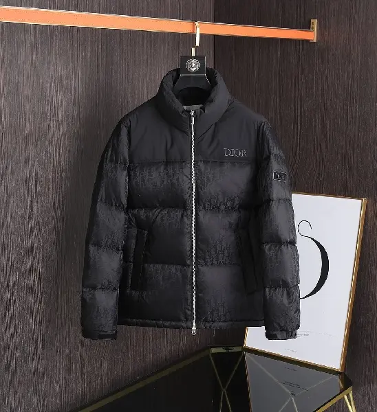 Replica Dior 2022 newoblique down jacket in black