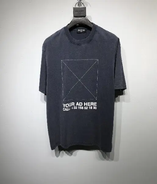 Replica BALENCIAGA 2022SS fashion T-shirt in black