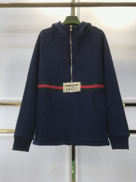 Replica Gucci Hoodie Cotton jersey with Web